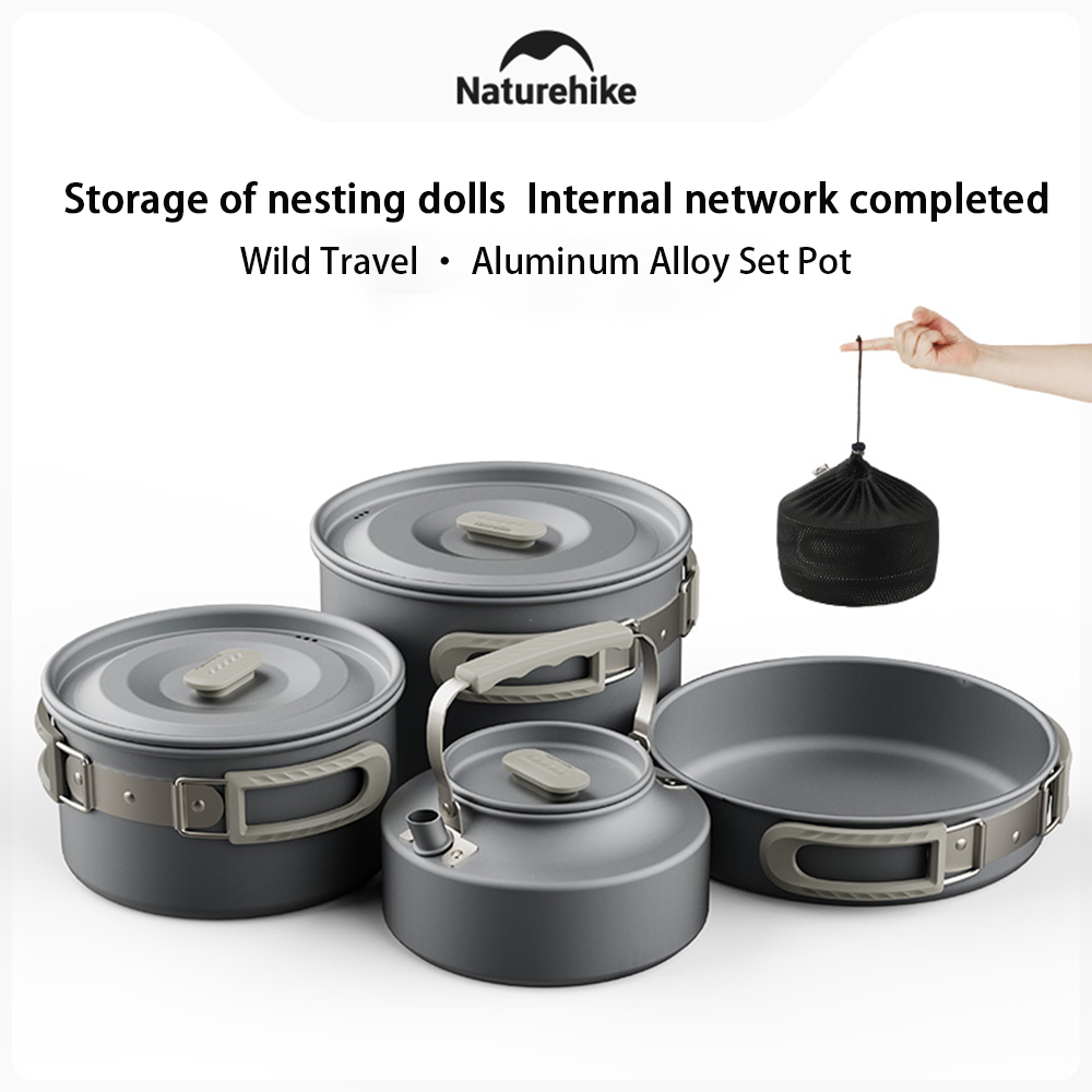 네이처하이크 야외 냄비 세트, 캠핑 요리 장비, 휴대용 - Camping Hanging Cooking Pot 리뷰 및 가격