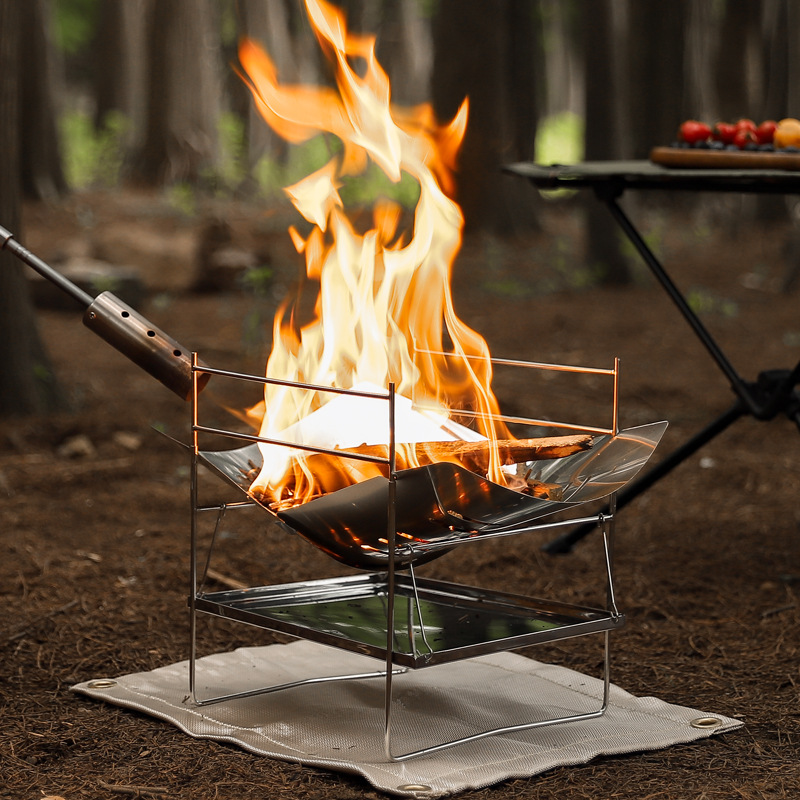 목재 굽기 캠핑 스토브 휴대용 접이식 야외 요리 스토브 - Camping Cooking Grate 리뷰 및 가격